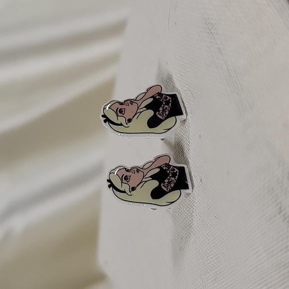 🔥LAST PAIR🔥 Alice Punk Princess Stud Earrings - Picture 3 of 5